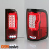 Fit 2004-2008 Ford F150 Styleside Strip Tube Bar LED Red Tail Lights Lamp Pair