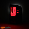 Fits 2016-2018 GMC Sierra 1500 SLT Denali LED Tube Red Clear Tail Lights Brake