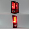 Fits 2016-2018 GMC Sierra 1500 SLT Denali LED Tube Red Clear Tail Lights Brake