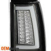 Fits 99-02 Silverado Sierra 1500 2500 HD 2001-03 3500 Black Tube LED Tail Lights