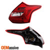 For 2012-2014 Ford Focus Hatchback Tube LED Tail Lights Brake Lamps Clear Pair