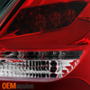 For 2012-2014 Ford Focus Hatchback Tube LED Tail Lights Brake Lamps Clear Pair