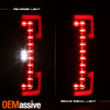 For 2017-2019 F250 F350 F450 Superduty Red Tail Light Pair [Blind Spot Monitor]