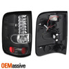 Fits 04-08 Ford F150 Pickup Truck Styleside Body Black LED Tail Brake Lights Set