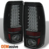 Fit Black Smoked 1999-2002 Chevy Silverado GMC Sierra LED Tail Lights Pair LH+RH