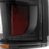 Fits 99-02 Silverado 99-06 Sierra Black LED Tail Light+Smoked LED 3rd Brake Lamp