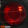 Fits 93-97 Del Sol Sport Coupe JDM Black Tail Brake Lights Lamp Pair Left+Right