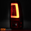 Fit 1999-02 Silverado Sierra 1500 2500 01-03 3500 Red Smoked Tube LED Tail Light