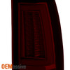 Fit 1999-02 Silverado Sierra 1500 2500 01-03 3500 Red Smoked Tube LED Tail Light