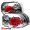 Fits 93-97 Honda Del Sol Sport Coupe Clear Tail Brake Lights Lamp Set Left+Right