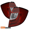Fits 09-14 Fit Jazz Hatchback Red Clear LED Light Tube/Bar Design Tail Lights