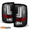 For 14-18 19 Sierra 1500/2500 HD/3500HD Black LED DRL Tube Tail Light Brake Lamp