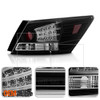 Fits 08-12 Honda Accord 4Dr Sedan Black LED Tail Lights W/LED Tube Angel Wing