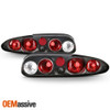 Fits 1993-2002 Chevy Camaro SS Sport Black Tail Brake Lights Set Left+Right