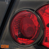 Fits 1999-2001 BMW E46 3-Series 4 Door Sedan 4 Pieces Metal Black Taillights Set