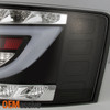 Fits 2005 2006 2007 2008 Audi A6 S6 C6 Black LED Tube Tail Lights Brake Lamps