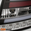 Fits 2005 2006 2007 2008 Audi A6 S6 C6 Black LED Tube Tail Lights Brake Lamps