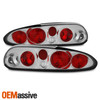 Fits 1993-2002 Chevy Camaro Sport Chrome Clear Tail Brake Lights Set Left+Right