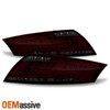 Fits 2007-2014 Audi TT Quattro Red Smoked LED Signal Parking Tube Tail Lights