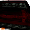 Fits 2007-2014 Audi TT Quattro Red Smoked LED Signal Parking Tube Tail Lights