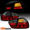 Fits 2005-2008 06 07 BMW E90 3-Series 4Dr Red Smoked LED Tail Lights Lamps Pair