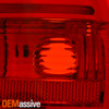 Fits 2005-2008 06 07 BMW E90 3-Series 4Dr Red Smoked LED Tail Lights Lamps Pair