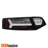Fits 2009-2011 Audi A6 Quattro S6 2010 RS6 Black DRL LED Tube Tail Lights Lamps