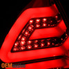 Fits 2006-2013 Chevy Impala Chrome LED Tail Lights Rear Brake Lamps Left+Right