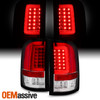Fits 2007-14 Chervy Silverado + 2007-14 GMC Sierra Red Clear LED DRL Tail Lights