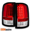 Fits 2007-14 Chervy Silverado + 2007-14 GMC Sierra Red Clear LED DRL Tail Lights