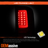 Fits 2007-14 Chervy Silverado + 2007-14 GMC Sierra Red Clear LED DRL Tail Lights