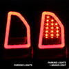 [Upgrade Set] Fits Black 2005-2007 Chrysler 300 LED Tube Tail Lights Brake Lamps