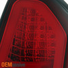 Fits 2005-2007 Chrysler 300C SRT Red Clear LED Tube Tail Lights Brake Lamps Pair