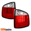 Fits 94-04 S-10 GMC Somona 96-00 Isuzu Hombra Pickup Red Clear LED Tail Lights
