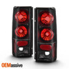 Fits 1985-2005 Chevy Astro Safari Van Black Tail Lights Brake Pair Left+right