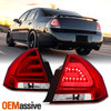 Fits Red Clear 06-13 Impala Sedan Phillips Illumines LED Tail Lights Brake Lamp