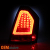 Fits 2005-2007 Chrysler 300C SRT Smoked Lens LED Tube Tail Lights Brake Lamps