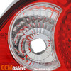 Fits 02-04 Acura RSX DC5 JDM Red Clear LED Tail Brake Lights Lamp Left+Right Set