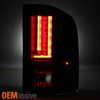Fits 2007-14 Chevy Silverado 1500 2500HD 3500HD Black Smoked LED Bar Tail Lights