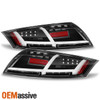 Fits 2007-2014 Audi TT Quattro Black LED Signal Parking Tube Tail Lights Brake