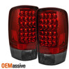 Fits 2000-2006 Suburban Tahoe Yukon LED Red Smoked Tail Lights Driver+Passenger