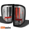 Fits 09-10 Chevy Silverado 1500/2500/3500 Pickup JDM Clear LED Tail Lights Lamps