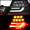 Fits 00-03 BMW E46 3-Series 2Dr Coupe Black LED Strip/Tube LED Tail Lights Lamps