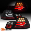 Fits 04-06 E46 3-Series 2Dr Coupe LED Black 4Pcs Tail Lights W/LED Bar/Tube Set