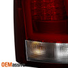 Fits 2008-2010 Chrysler 300C SRT Red Clear LED Tube Tail Lights Brake Lamps Pair
