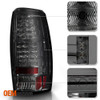Fit 2007-2013 Avalanche LED Chrome Smoked Tail Brake Light Pair Driver+Passenger