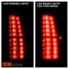 Fit 2007-2013 Avalanche LED Chrome Smoked Tail Brake Light Pair Driver+Passenger