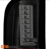 Fits 07-14 Chevy Silverado 1500 2500 Black Smoked LED Tail Light+3rd Brake Light