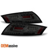 Fits 2007-2014 Audi TT Quattro Smoked LED Tube Signal Parking Tail Lights Brake