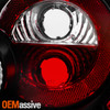 Fits 99-06 TT Quattro Turbo Sport Coupe JDM Black Tail Brake Lights Lamps Pair